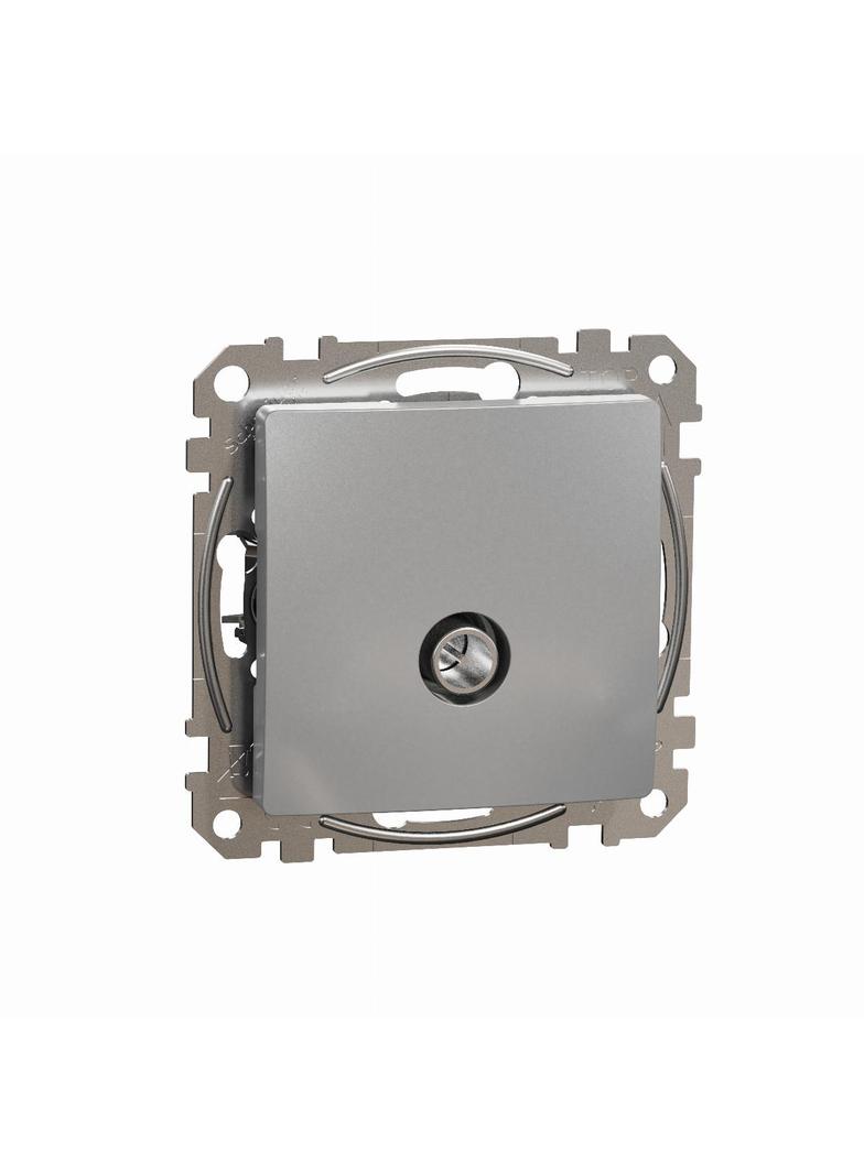 Sedna Design & Elements Gniazdo antenowe TV końcowe 4dB srebrne aluminium SDD113471 Schneider