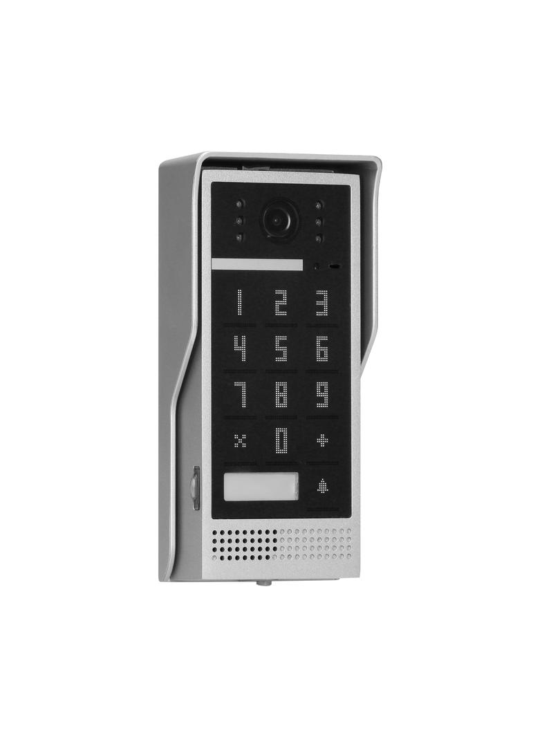Zestaw wideodomofonowy, bezsłuchawkowy, kolor, LCD 7'', interkom, z szyfratorem, natynkowy, biały, SC OR-VID-VP-1073/W ORNO