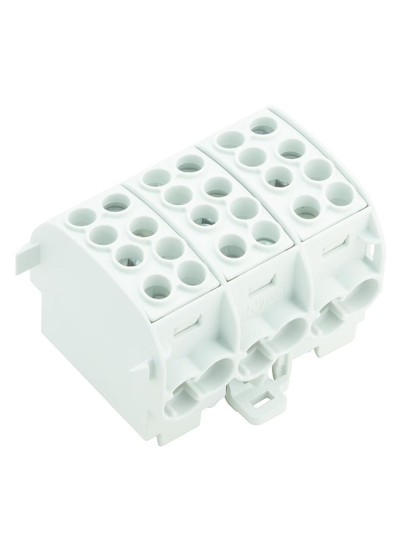 WPD 302 2X35/2X25 3XGY Złączka szynowa przelotowa, nr katalogowy 1561740000