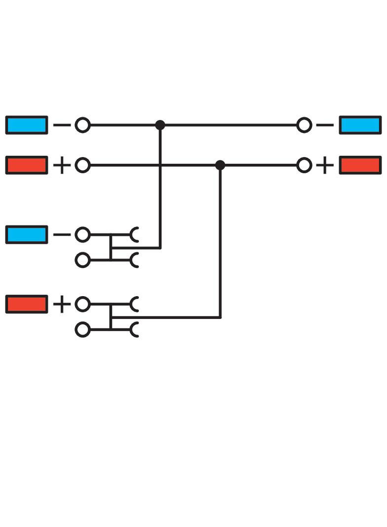 3-przewodowa złączka zasil. do czujników