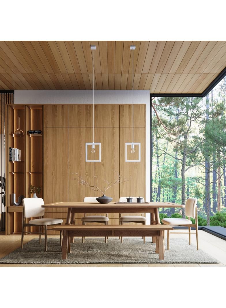 Lampa wisząca ARIES biała