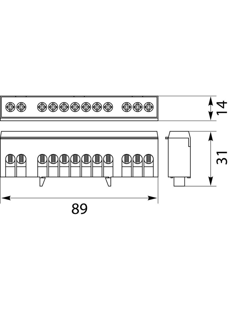 Listwa zaciskowa LZG-12P 49.102 OPATÓWEK