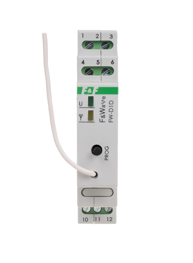 Radiowy ściemniacz uniwersalny 230V - montaż DIN 85-265V AC/DC FW-D1D F&F