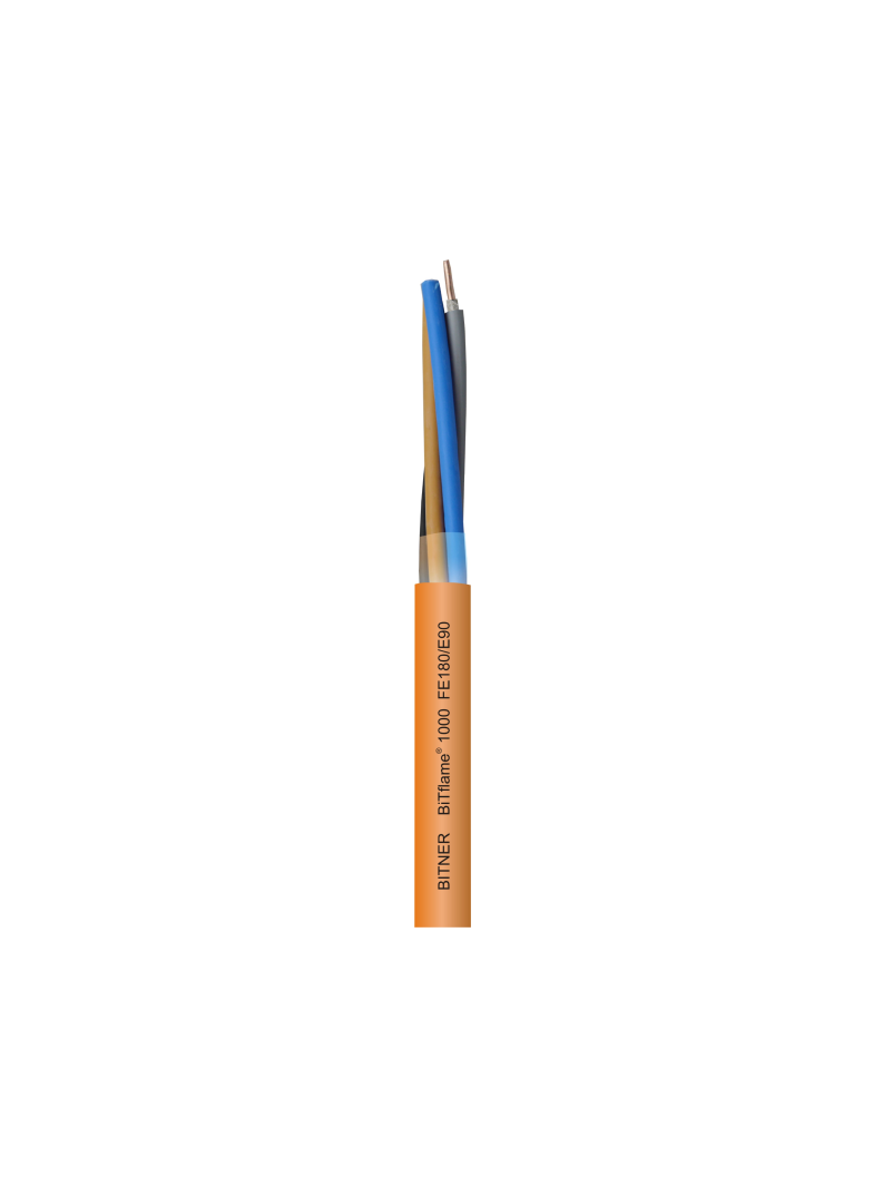 Kabel zasilający i sygnalizacyjny BiTflame 1000 4G1,5mm2 RE 0,6/1kV FE180/E90 ognioodporny bezhalogenowy /bębnowy/ BITNER