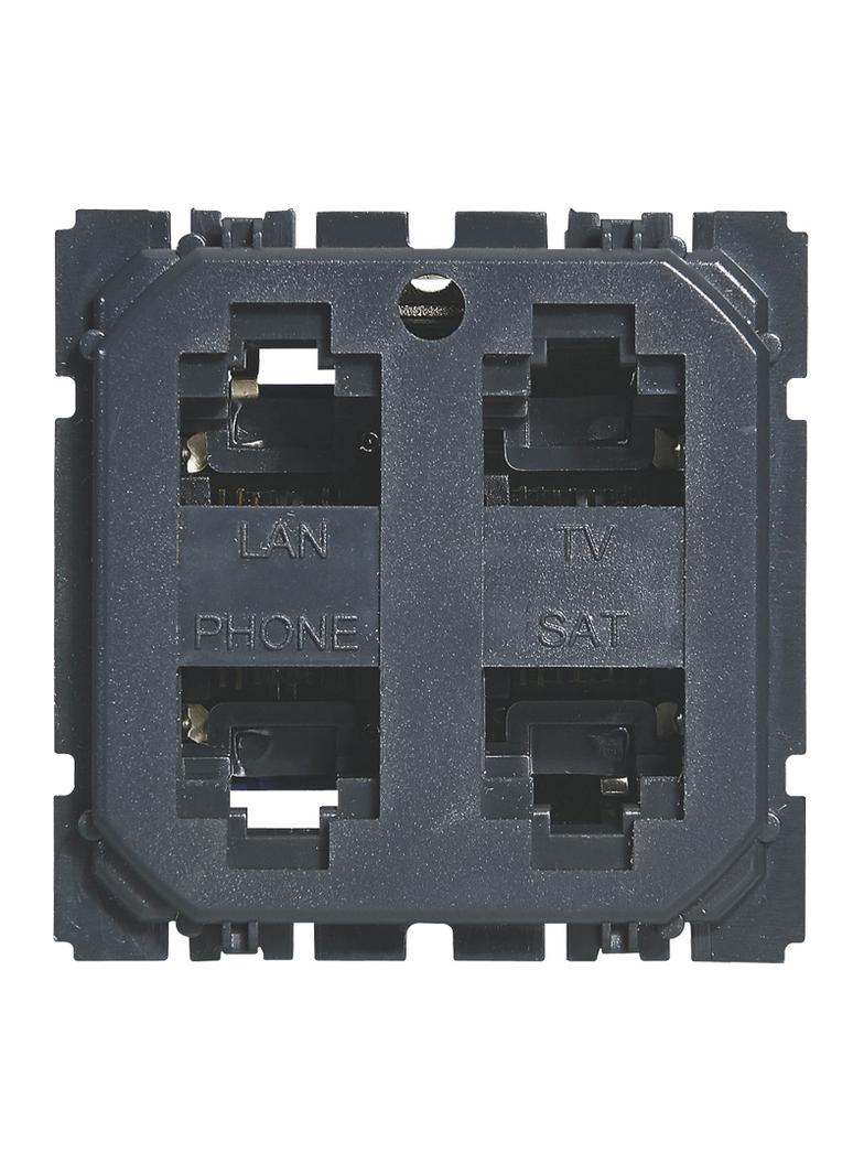 CELIANE - GNIAZDO 4XRJ45 STP KAT.6, Legrand