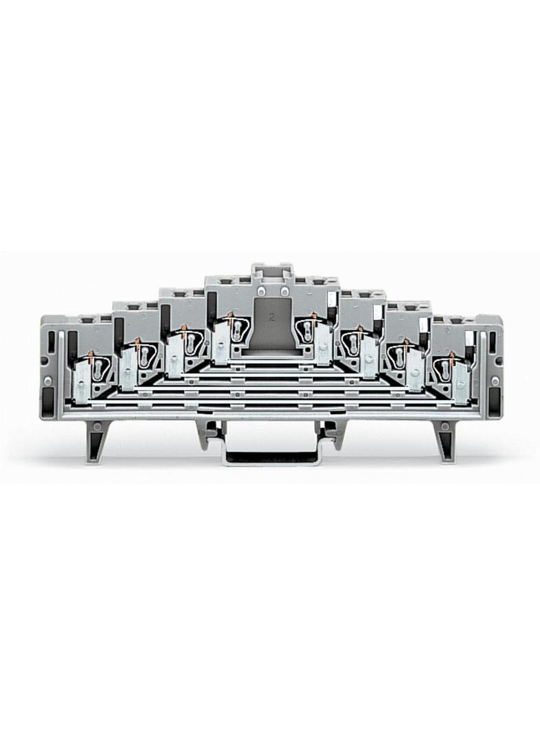 4-piętrowa złączka krosowa bez zatrzasków na szynę TS 35 x 7,5