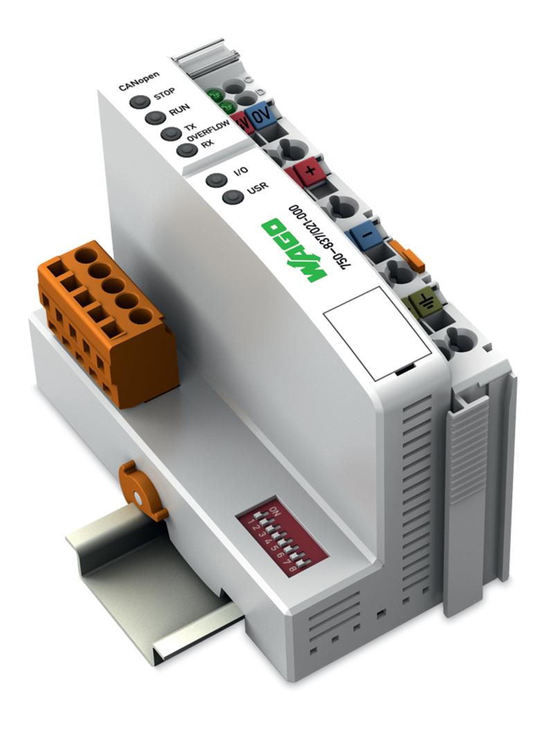 sterownik CANopen 640/832kB PGM/RAM WAGO