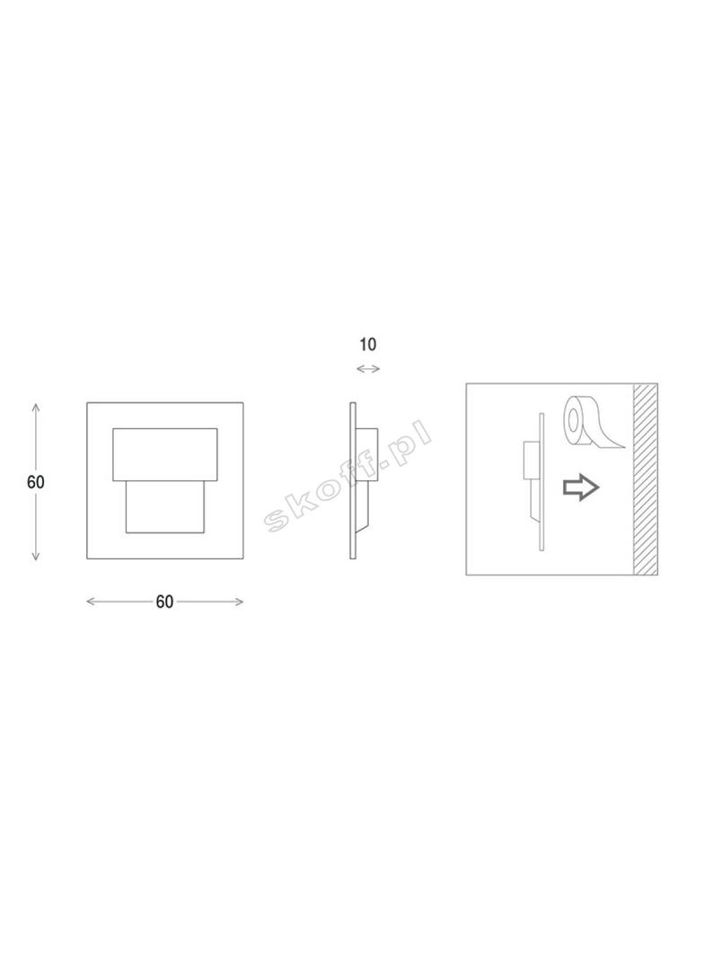 TANGO mini stick– G(alu) / WW (ciepły biały)   [obud. Aluminium] [IP 66]