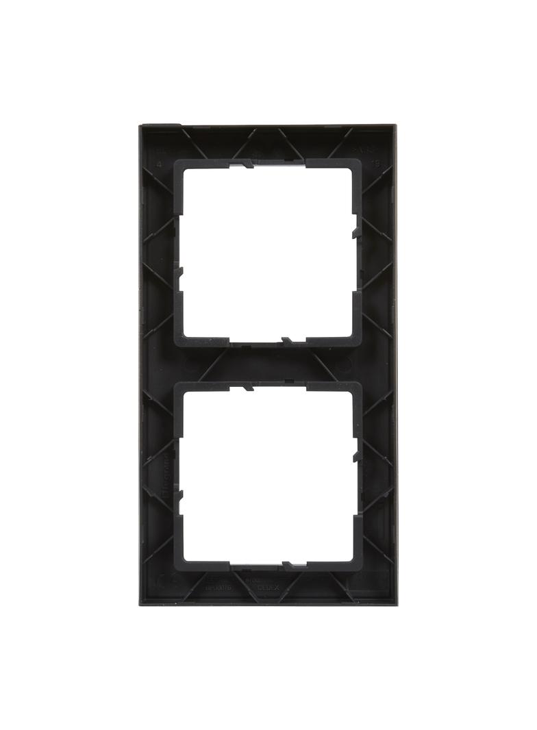 SUNO Ramka podwójna 2-krotna czarna 721522 LEGRAND