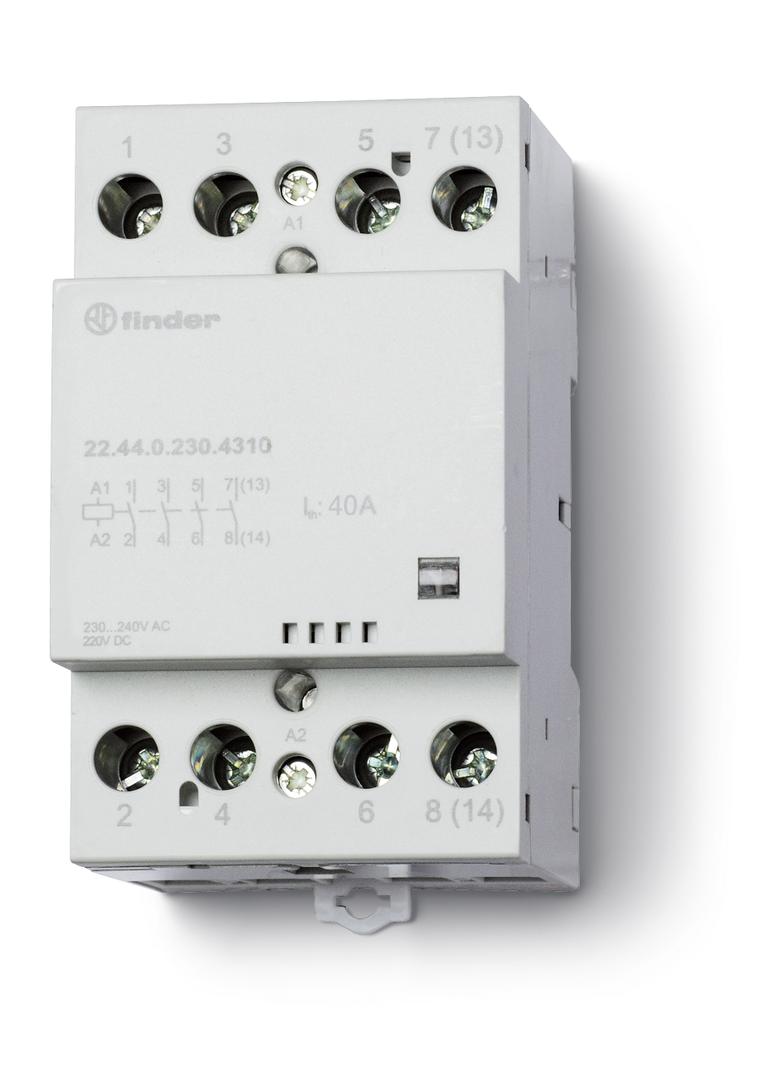 Stycznik modułowy 4 Z; 40A; 230V AC/DC; mech. wskaźnik zadziałania