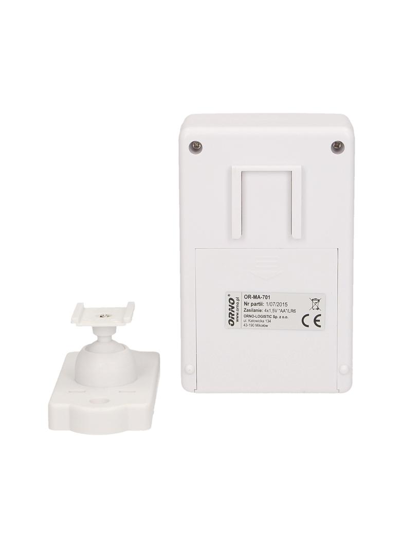 Czujnik ruchu z sygnalizacją i z alarmem DING-DONG 4-5m bateryjny OR-MA-701 ORNO