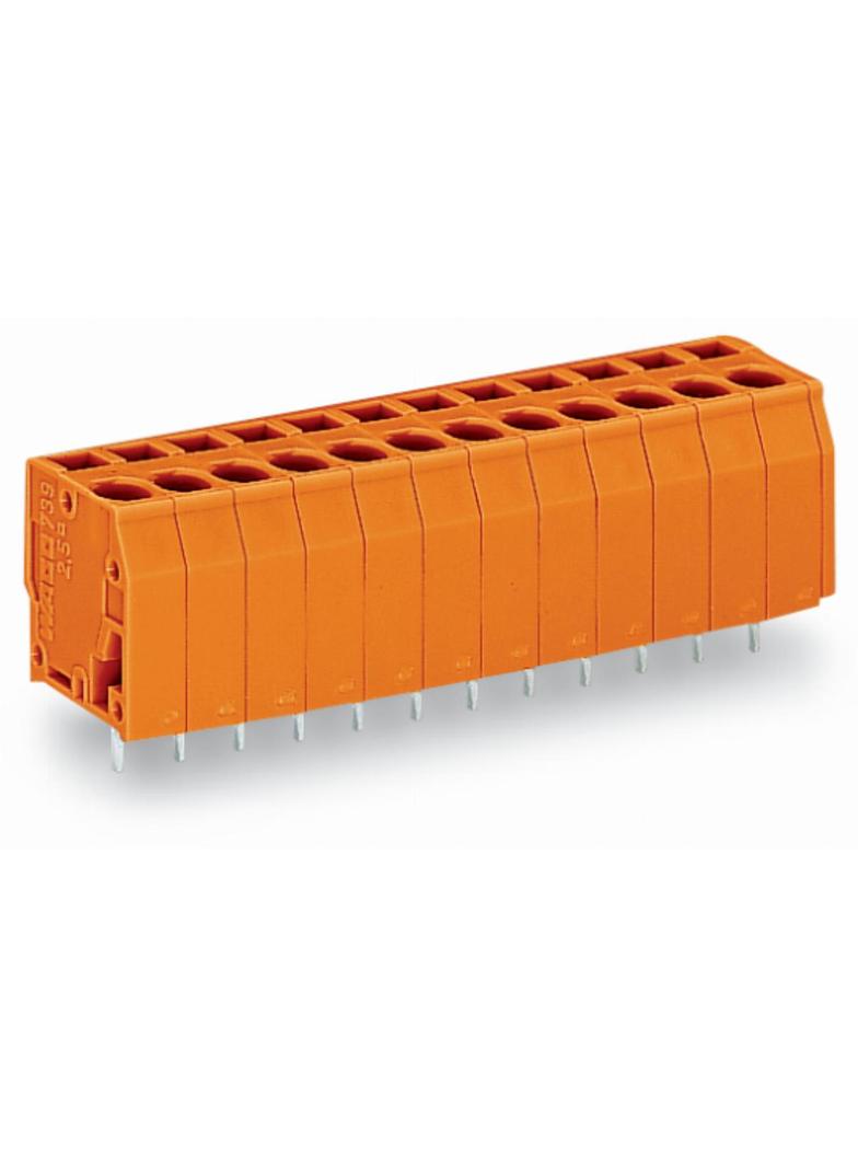 listwa zaciskowa do pł. drukowanych 9-bieg. pomarańczowa raster 5,08 mm