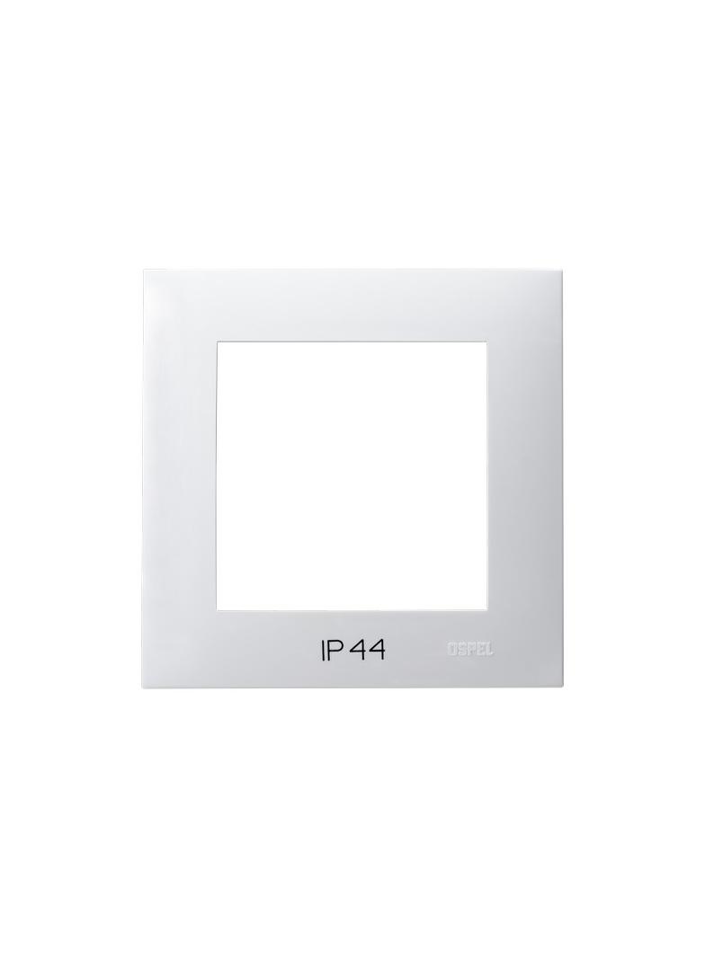 SZAFIR Ramka pojedyncza do łączników IP-44 - kolor biały