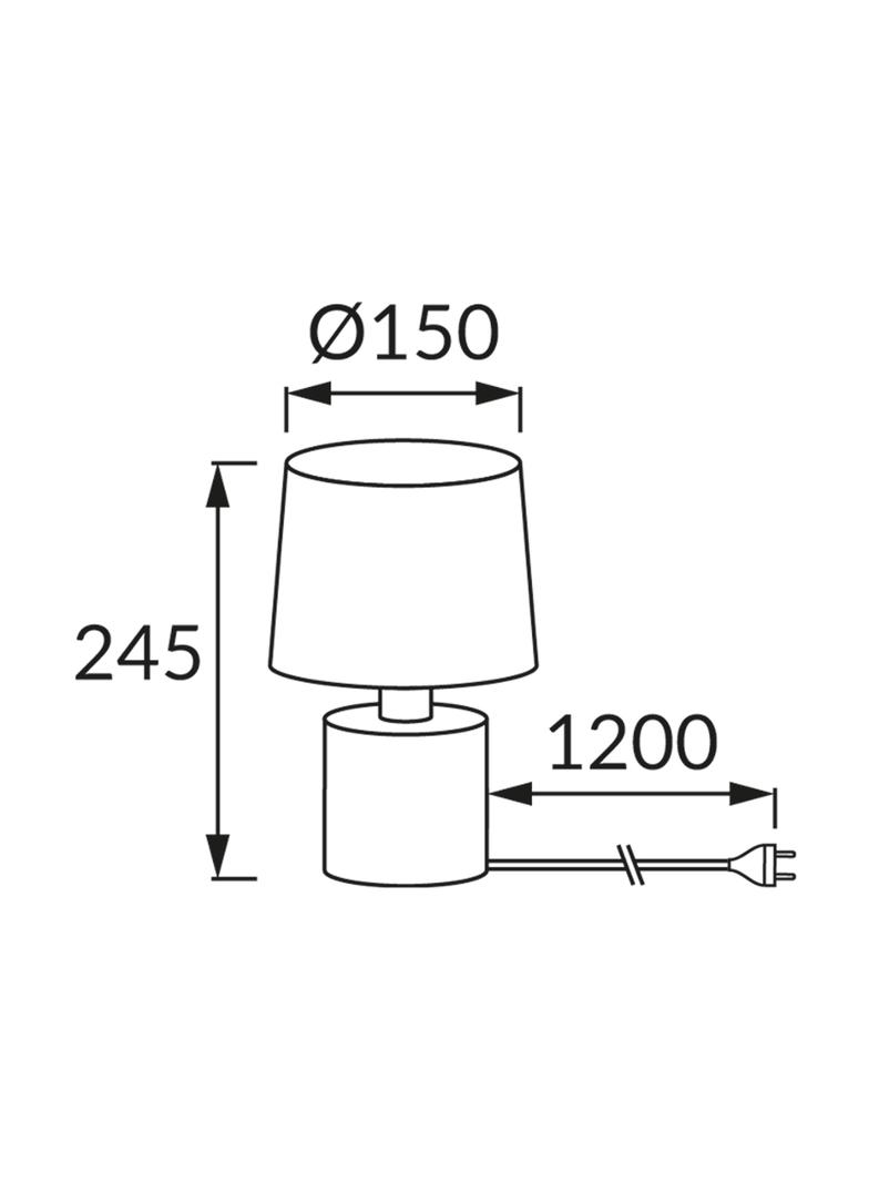 Lamka stołowa TOPIK E14 WHITE/BLACK