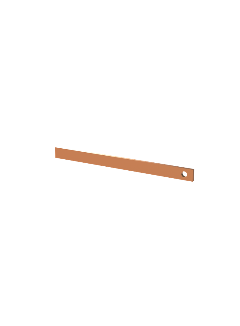 ZX2112 Szyna Cu 20x5mm, L:277mm