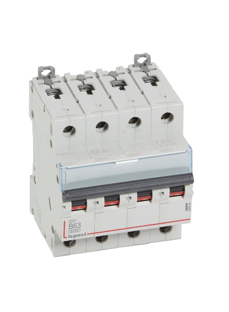 WYŁĄCZNIK NADPRĄDOWY S 304 4P B 63A 6000A SERII DX3, Legrand
