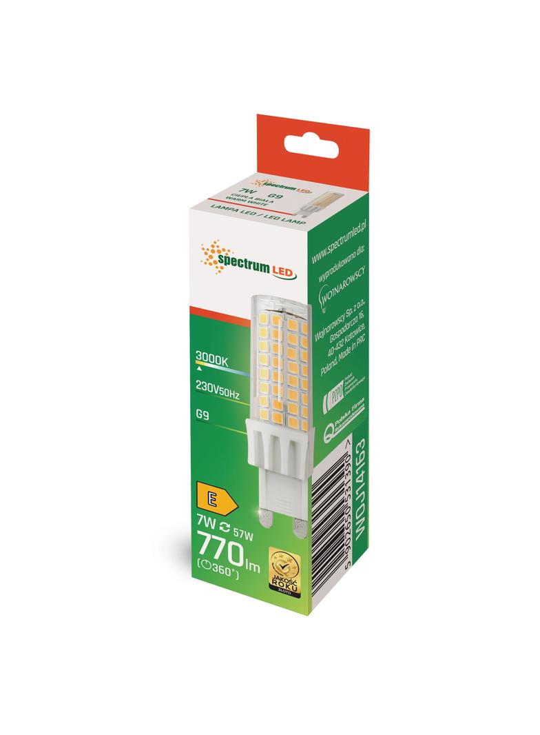 LED G9 230V 7W WW SMD  WOJ+14163 Spectrum Led