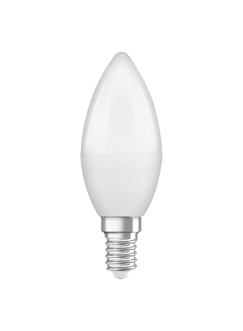 Żarówka LED x3 B37 Świeczka E14 4.9W = 40W 470lm 4000K Neutralna 180° BASE Osram