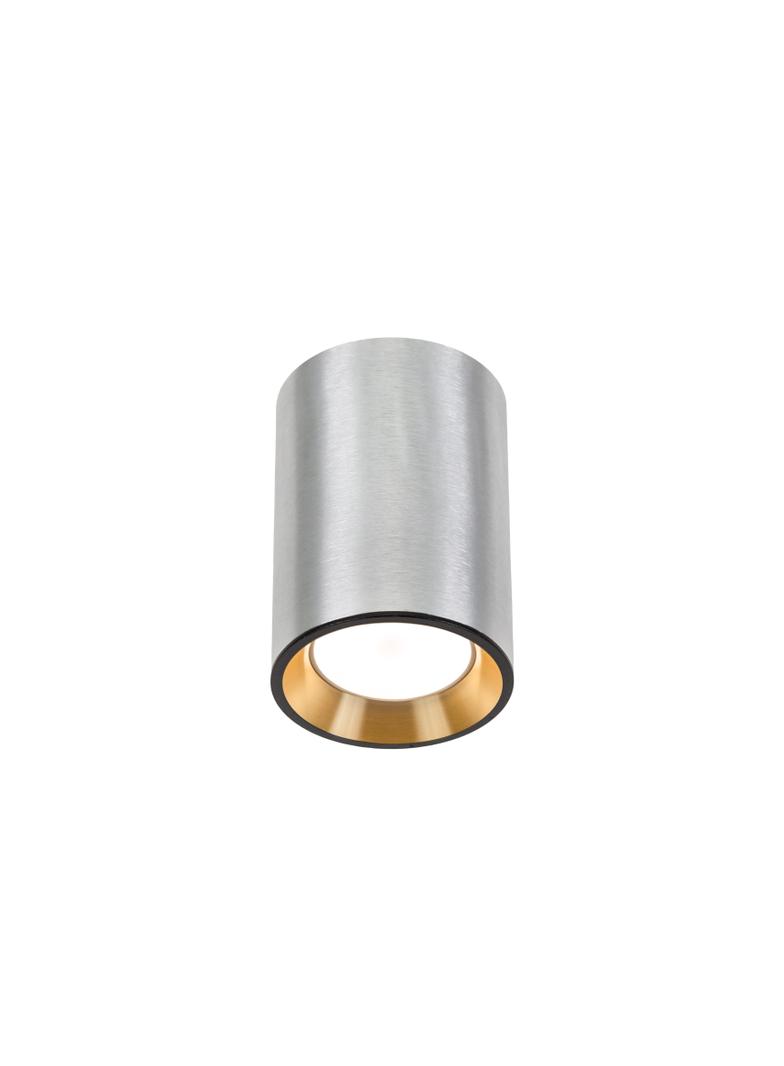 CHLOE MINI GU10 IP20 okrągłakorpus srebrny, środek złoty, obwódka czarna