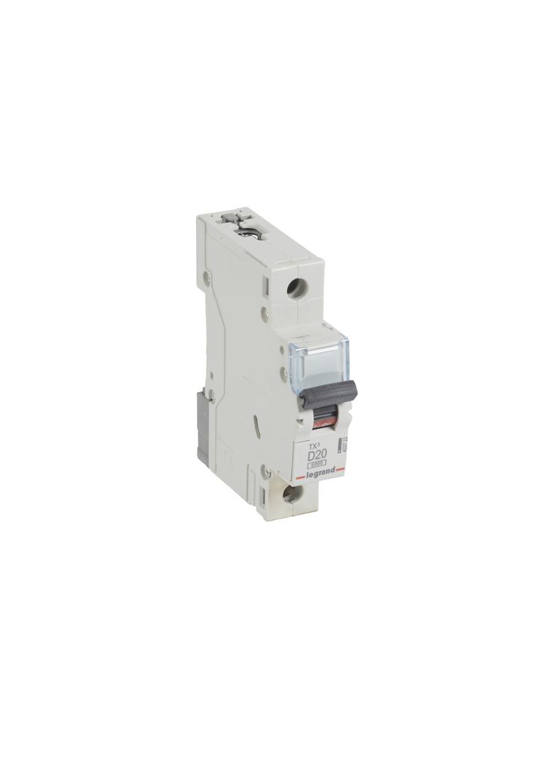 Wyłącznik Nadprądowy 1P D20A 6kA AC S301 TX3 403722 LEGRAND