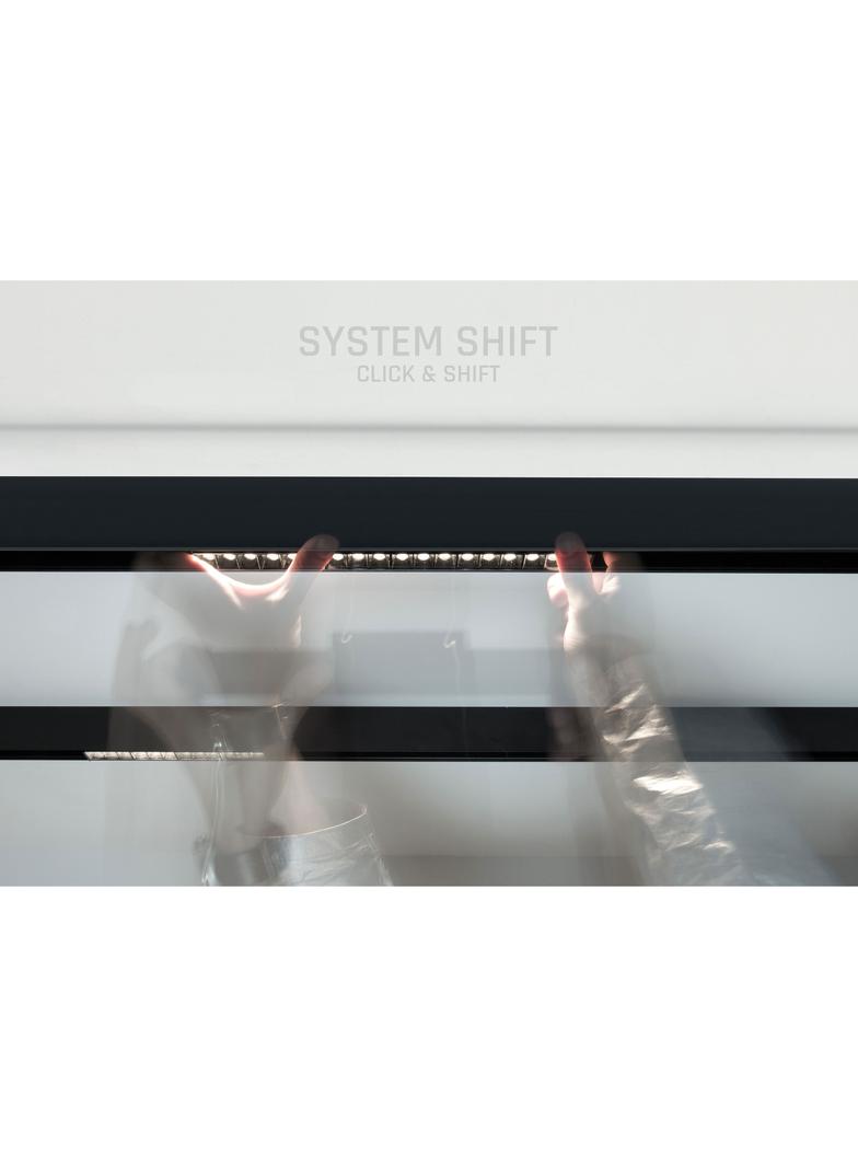 SYSTEM SHIFT - GRID S oprawa na szynoprzewód 204x23x42mm 12W 35st czarny 5 lat gw.