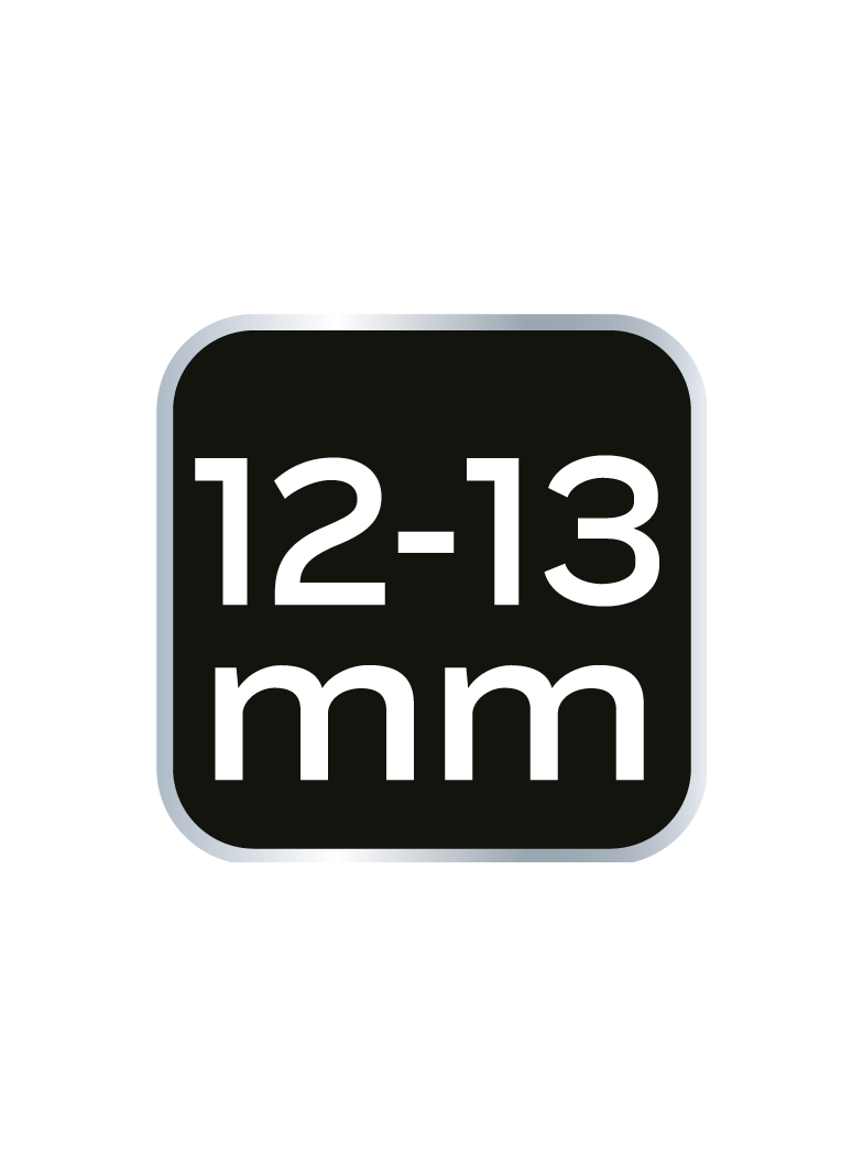 Klucz oczkowy półotwarty 12 x 13 mm