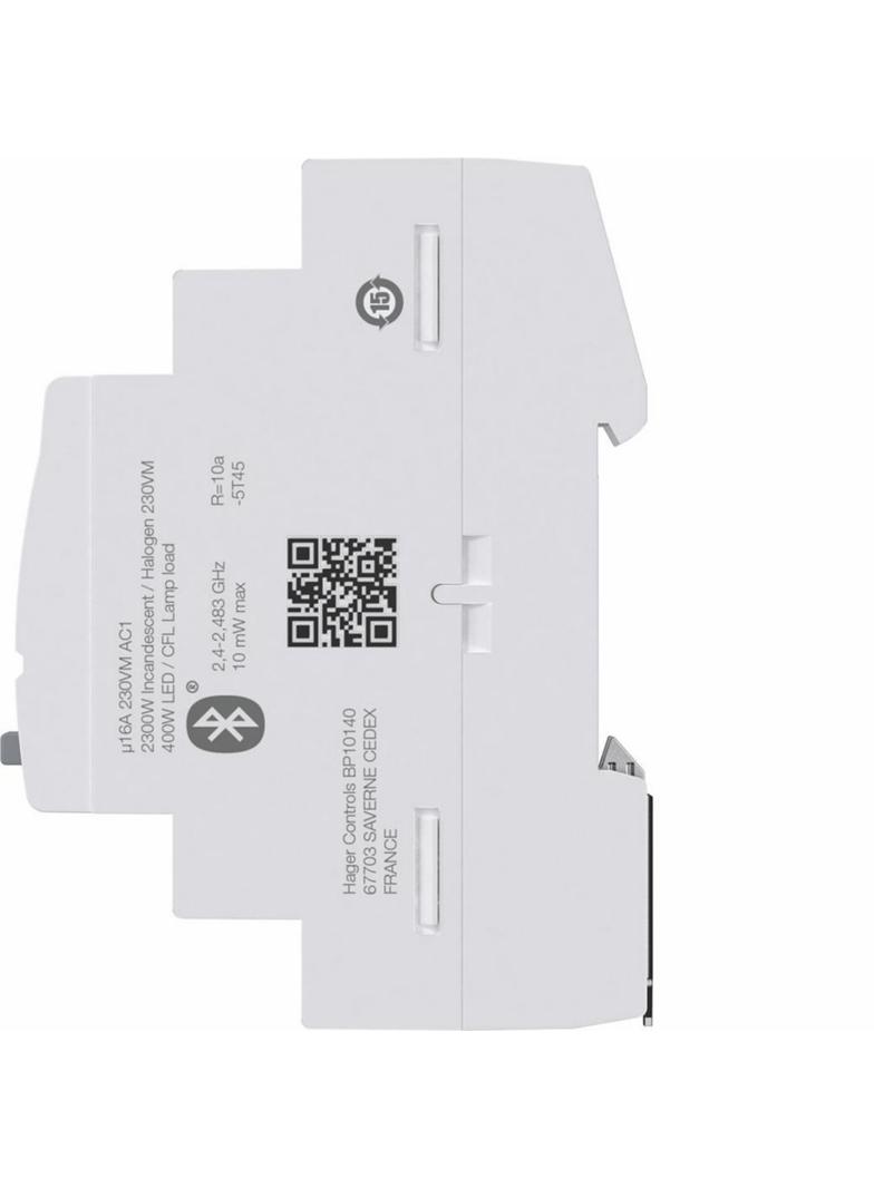 Wielofunkcyjny zegar cyfrowy z Bluetooth, 16A, 2-krotny EGN200 HAGER