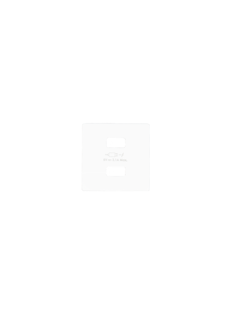 Simon 82 Pokrywa ładowarki 2xUSB biały