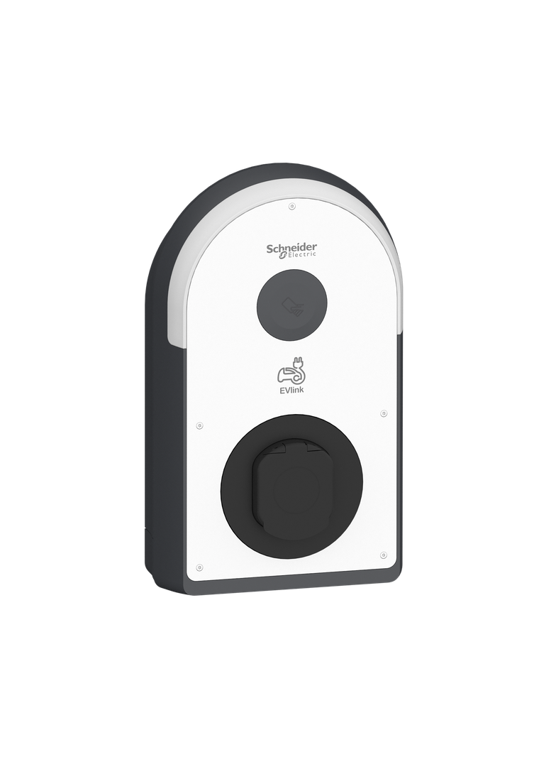 Stacja ładowania, EVlink Pro AC/ AC Metal 1f 7,4 kW z gniazdem T2S, wbudowane zabezpieczenia RDC-DD