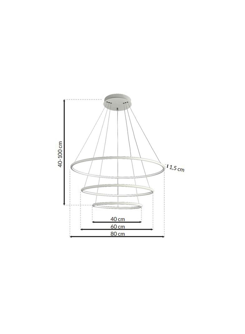 Milagro lampa wisząca LED Orion White 99W 6930lm 3000K ML503