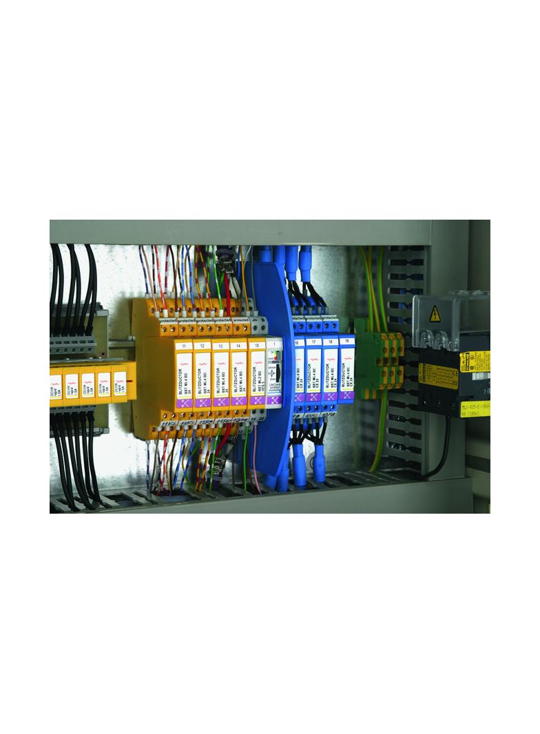 Przegroda Exi dla DRC MCM, na szynę TH 35 mm, kolor niebieski (2 szt.)