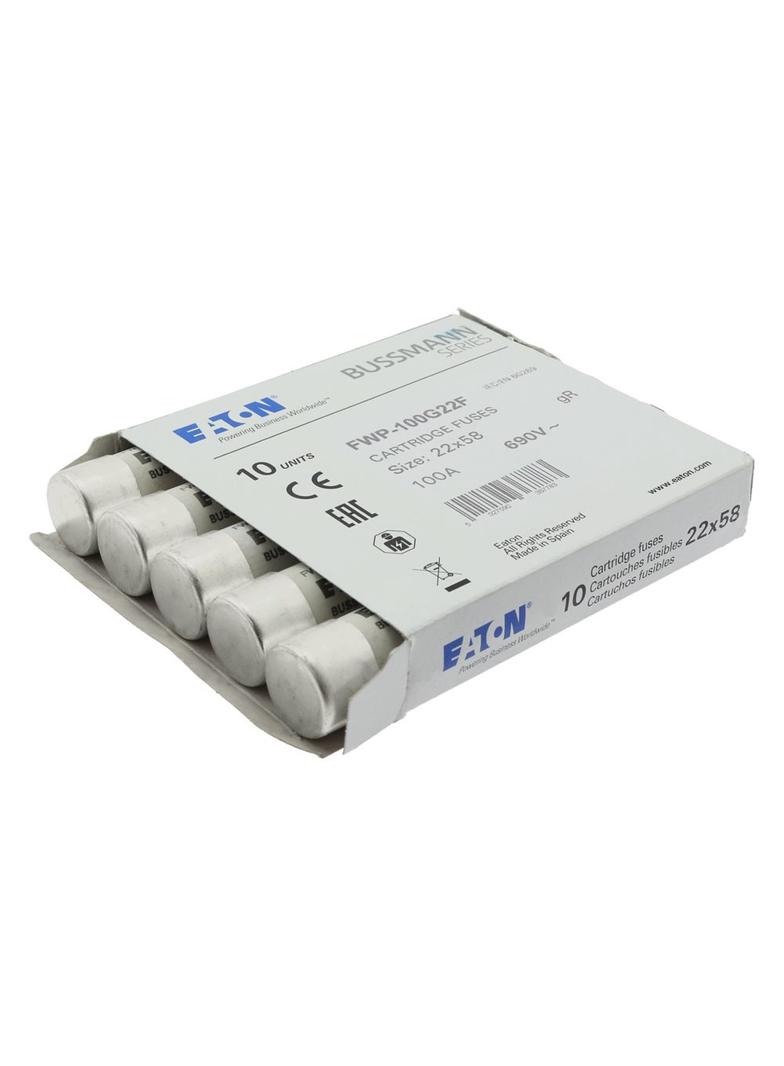 100A 690V AC gR 22X58mm FUSE W/O STRIKER Wkładka szybka 100A AC 690V 22x58 gR IEC UL FWP-100G22F EAT