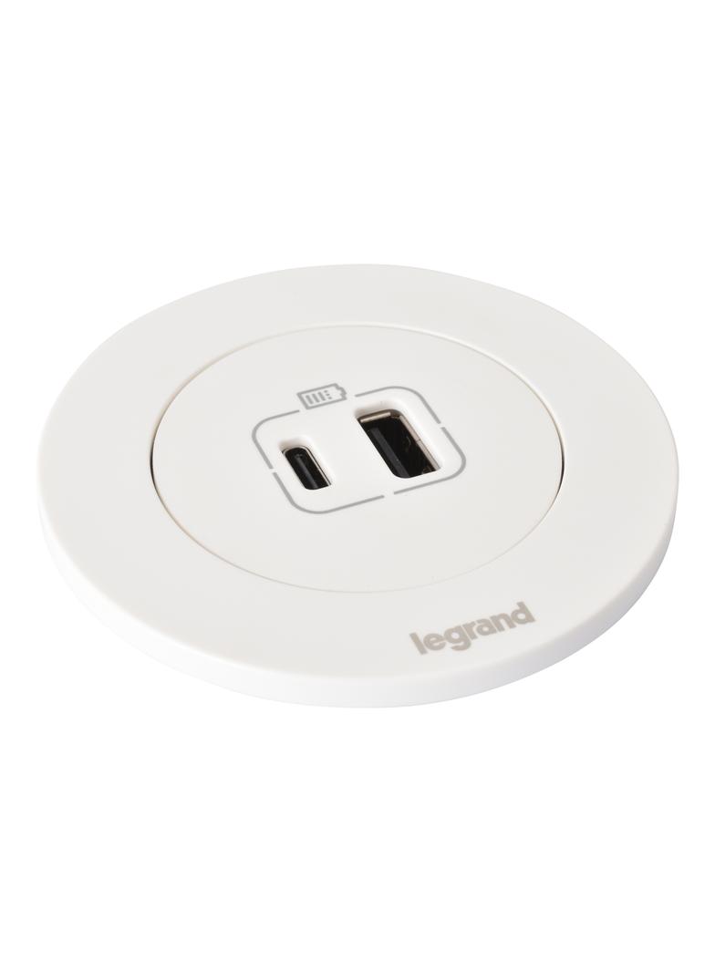 INCARA: DISQ 60 - USB A+C - 2,0 M-BIAŁY, Legrand