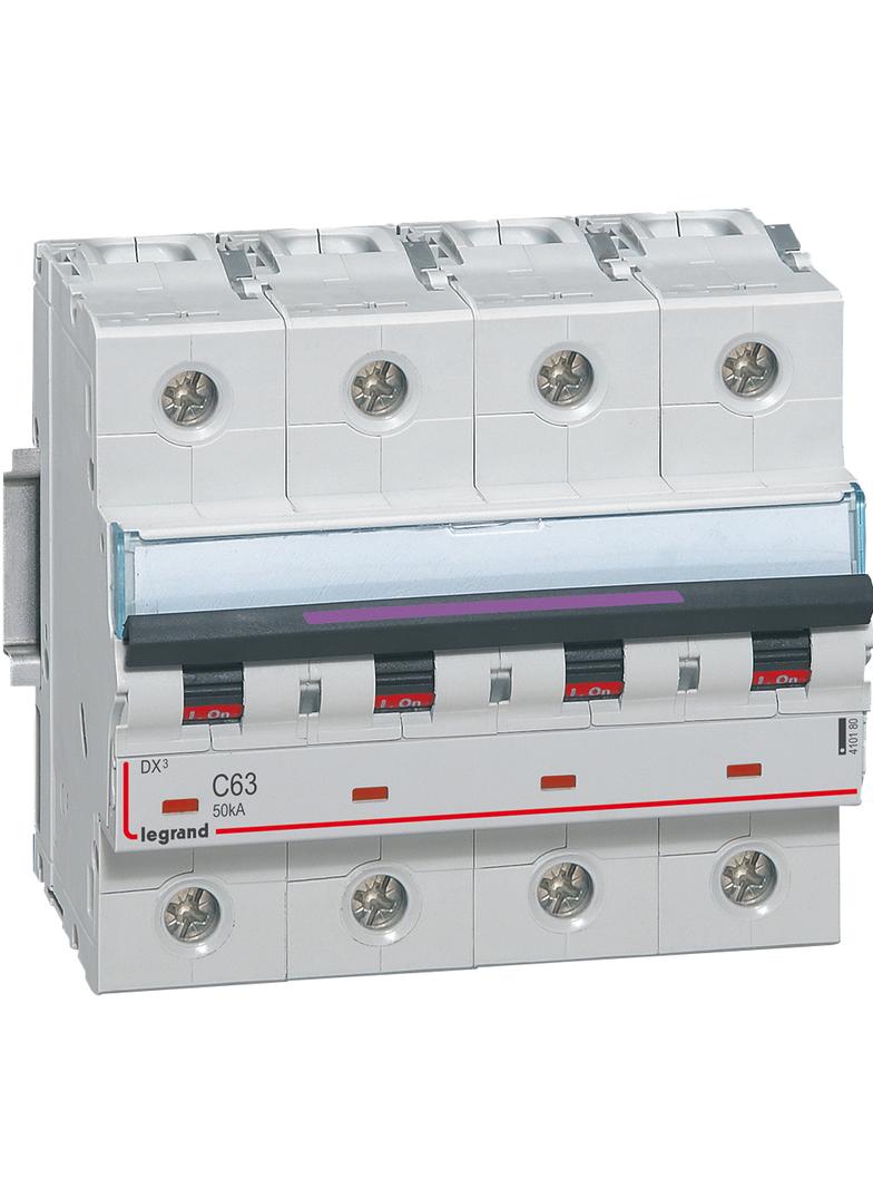 Wyłącznik Nadprądowy S324 C63 4P 63A 50Ka DX3 410180 LEGRAND