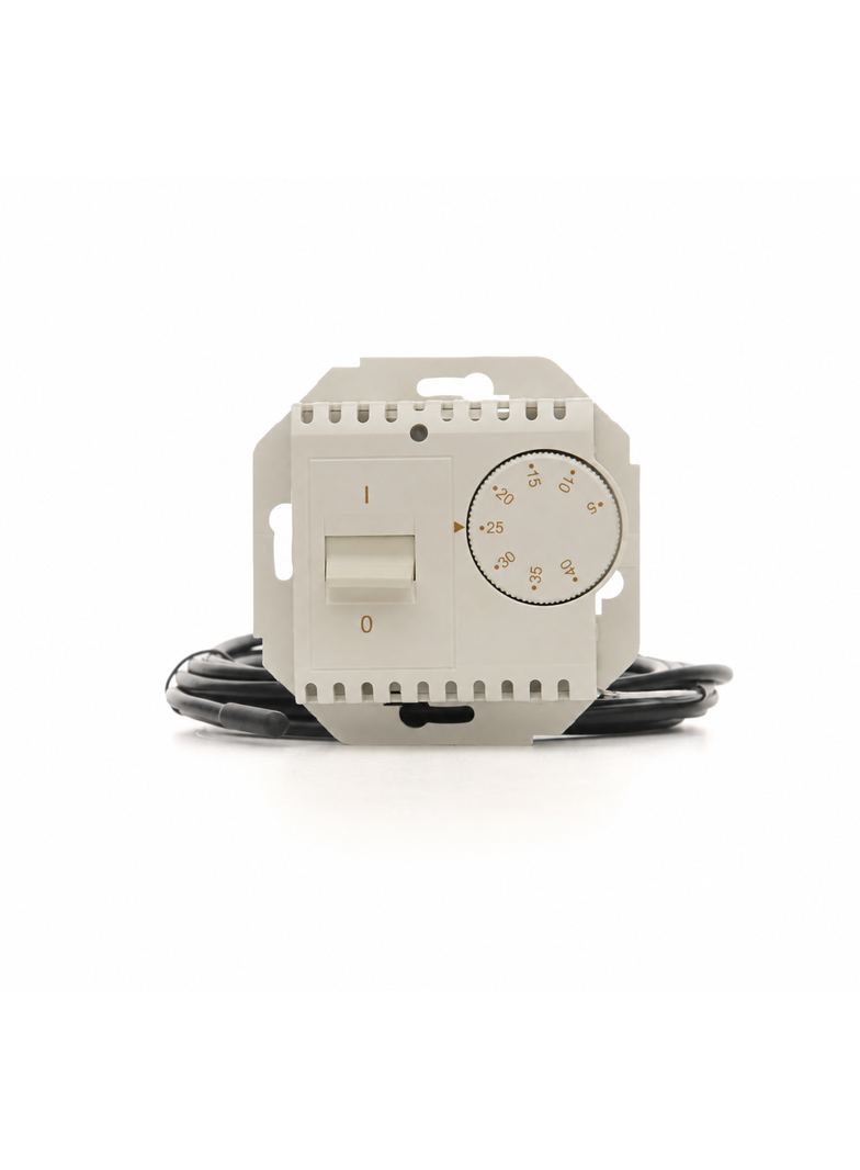 Simon 54 Regulator temperatury z czujnikiem zewnętrznym kaszmir mat DRT10Z.02/42