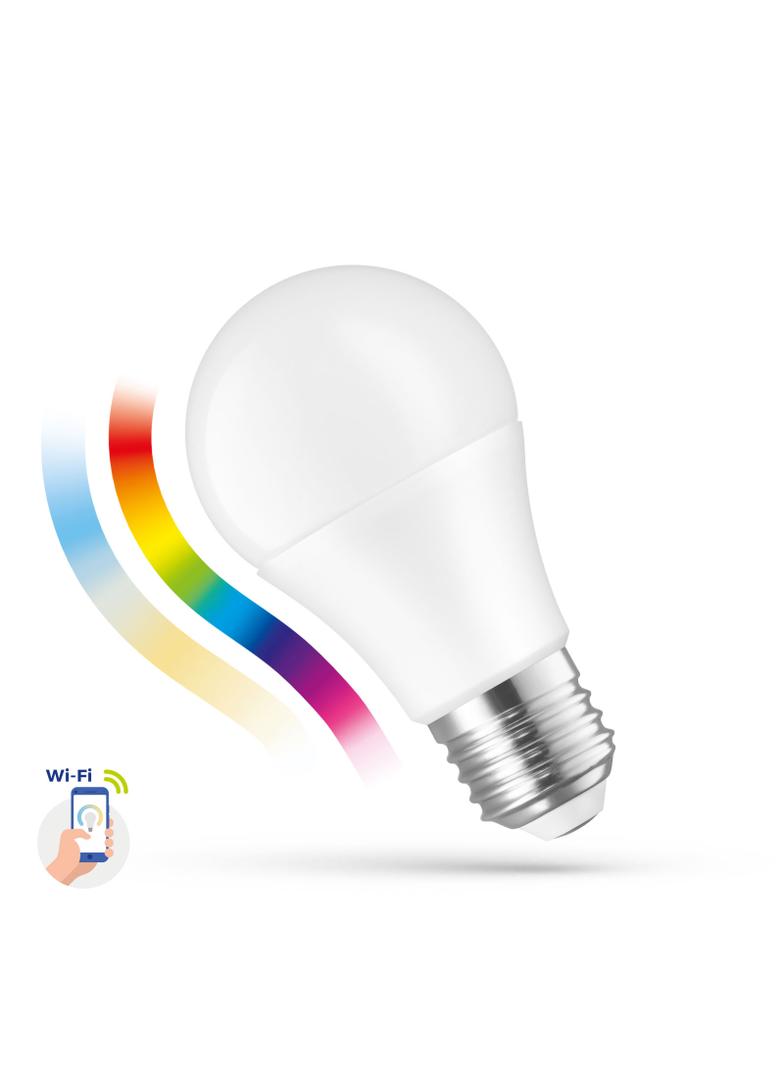 LED GLS 9W E-27 230V RGBW+CCT+DIM Wi-Fi SpectrumSMART