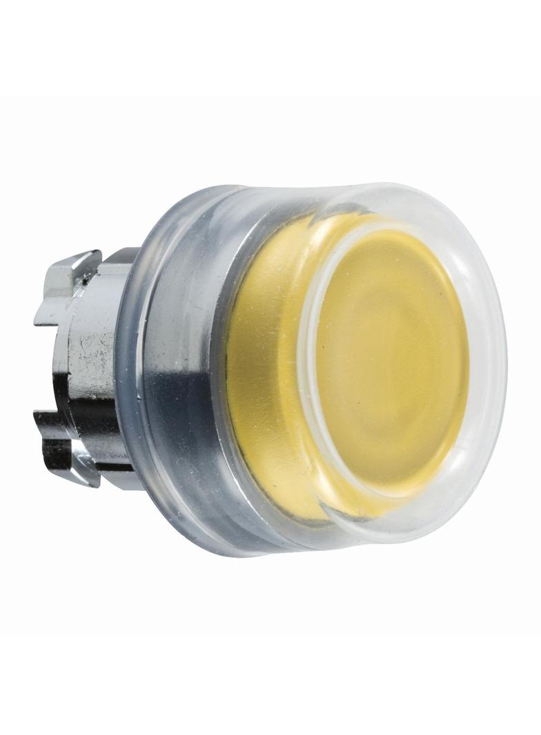 Harmony XB4 Przycisk okapturzony wystający z samopowrotem żółta metalowa ZB4BP5 Schneider