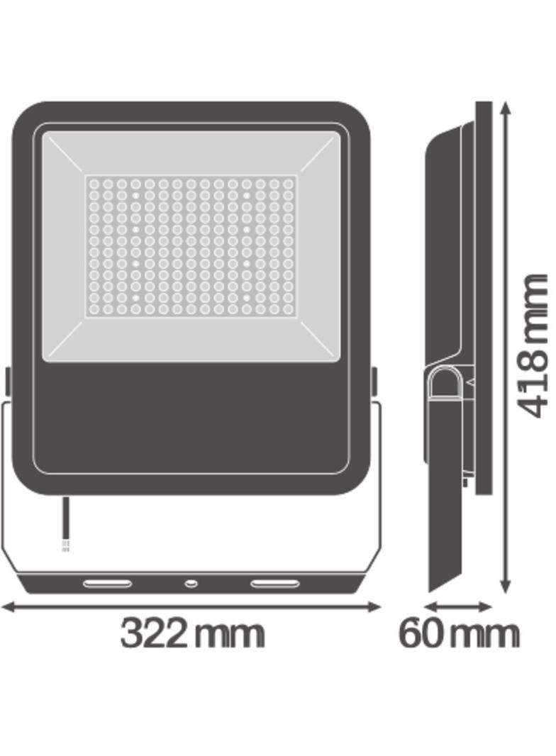 Naświetlacz FLOOD LED AREA 105W 830 ASYM 48x92 black