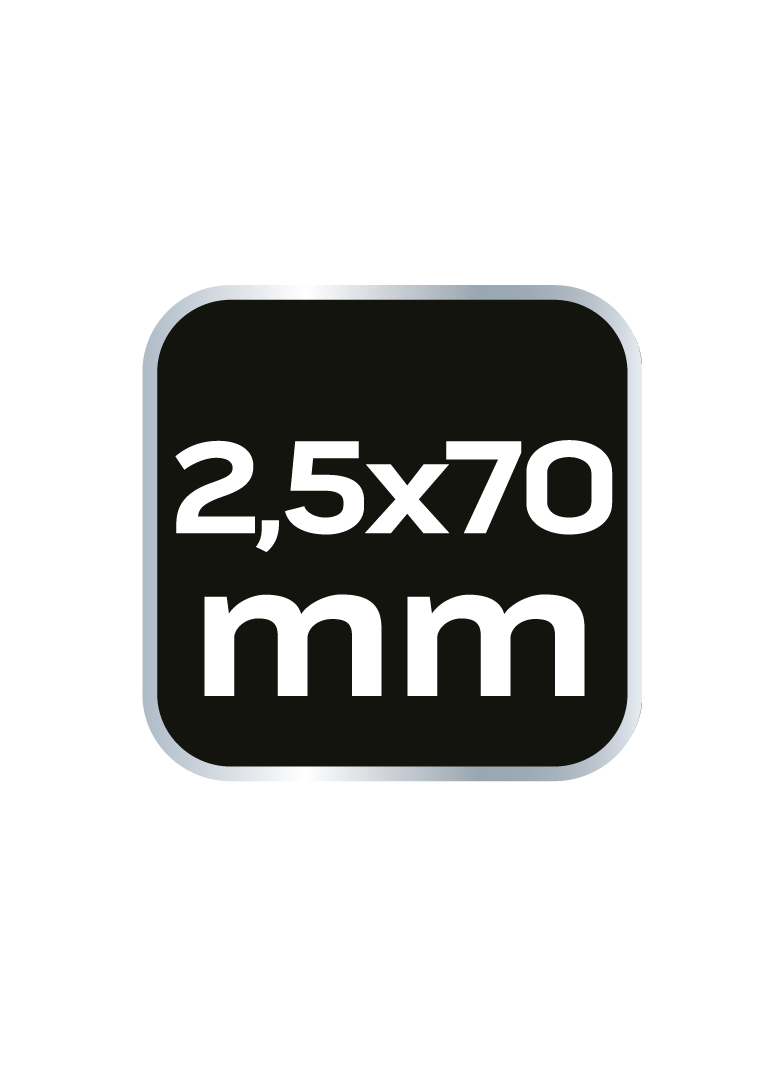 Wkrętak płaski 1000V, 2.5 x 75 mm, SvCm