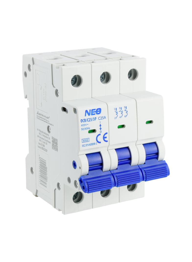 Wyłącznik nadprądowy 6kA 3P C25A OCB/C25/3P  87.680 OPATÓWEK