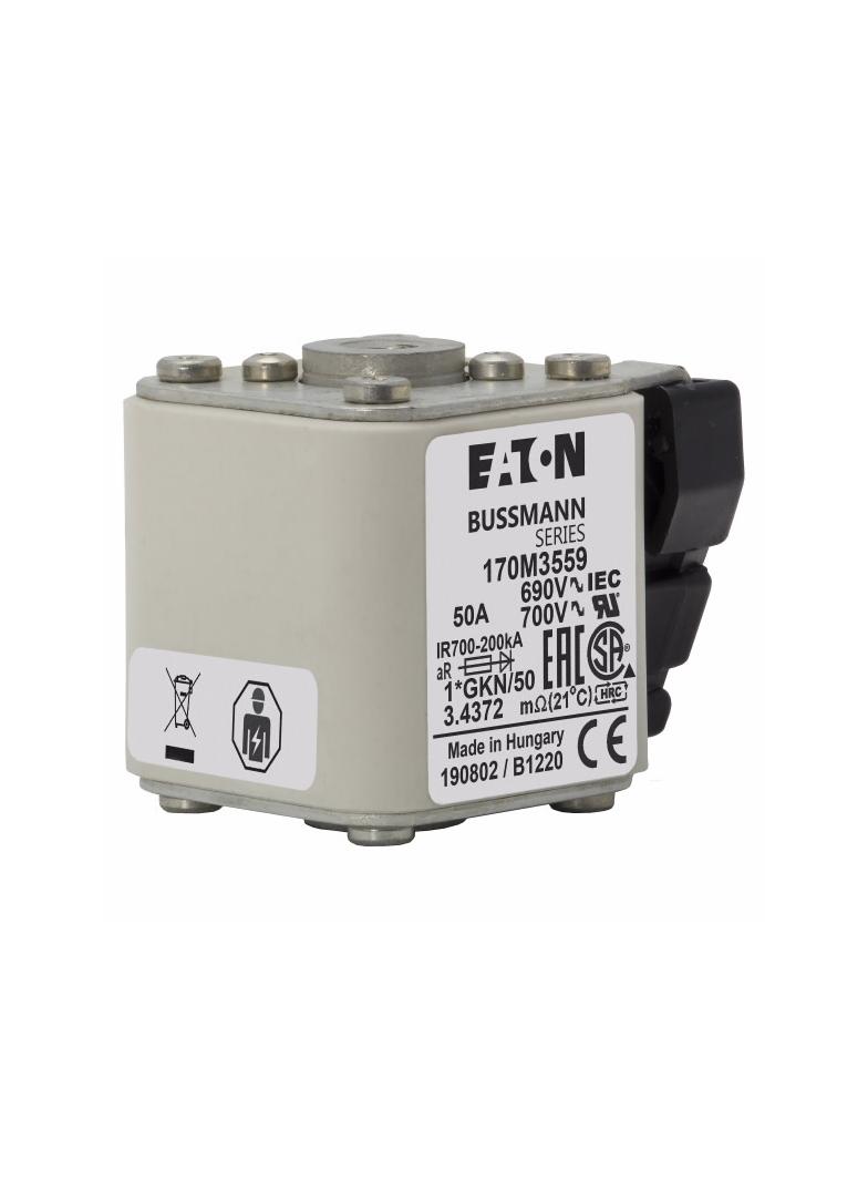 FUSE 50A 690V 1*GKN/50 AR UC Wkładka szybka 50A AC 690V rozmiar 1 45x59x51 mm aR IE 170M3559 EATON