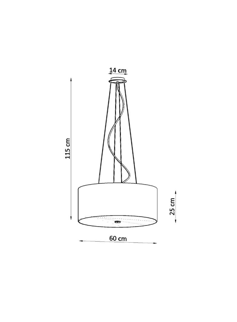 Sollux Żyrandol OTTO 60 biały SL.0787