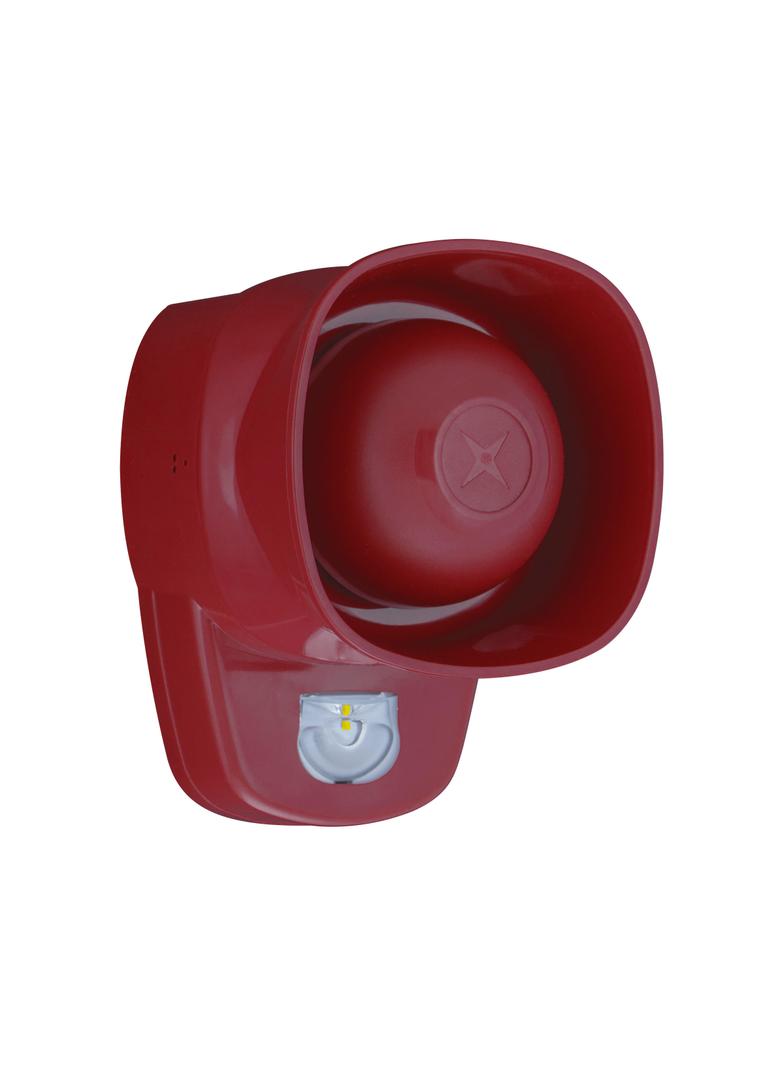 SYG1/R1/LX-W/WF Sygn. Opt.-Akust. Symphoni LX IP33C czerwona obudowa białe swiatło 8500043FULL-0043X