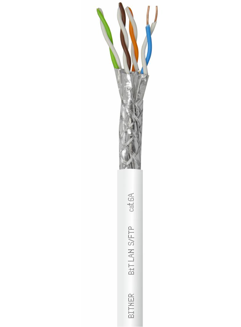 BiTLAN S/FTP 4x2x23 AWG cat. 6A 500MHz Kabel do sieci teleinformatycznych, podwójny ekran TI0076 BITNER