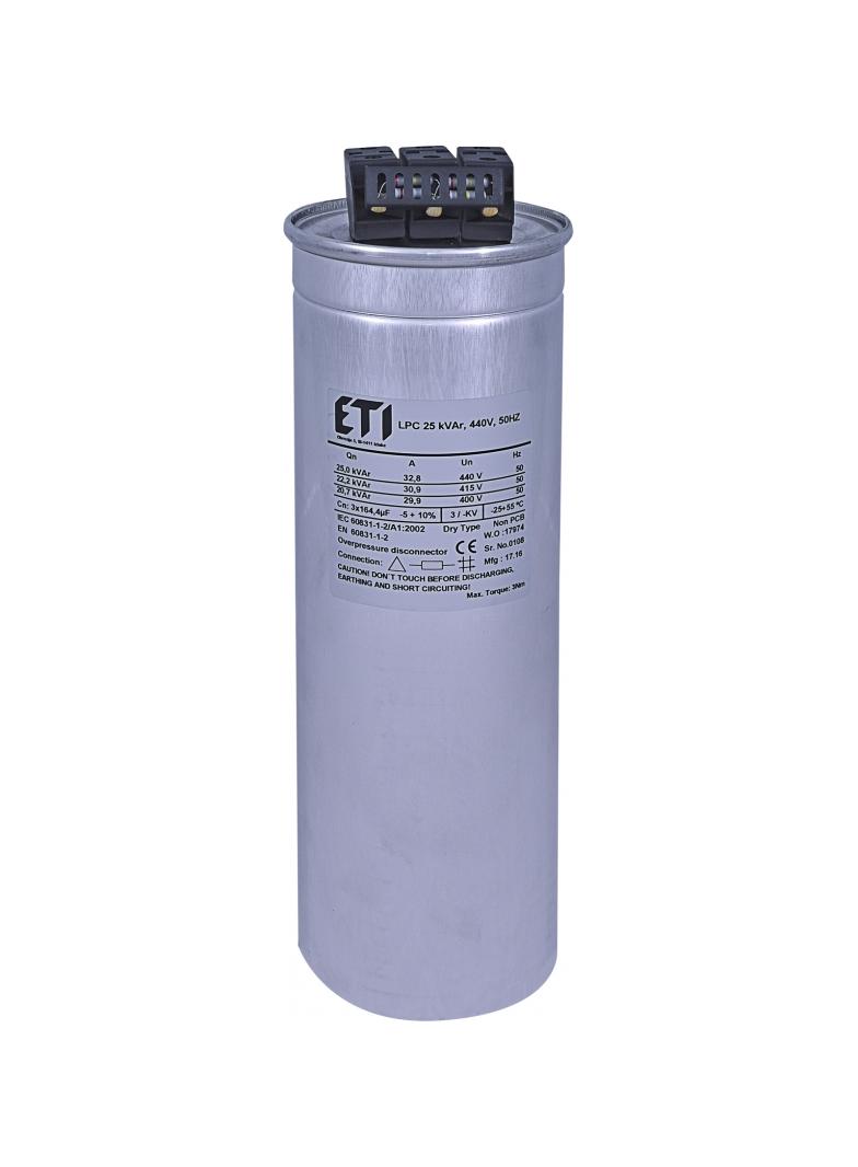 KONDENSATOR LPC 25 kVAr, 440V, 50HZ 4656764 ETI
