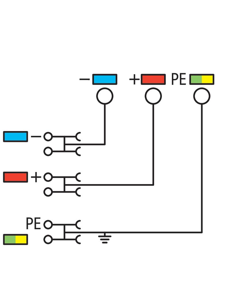 4-przewodowa złączka zasilająca do czujn