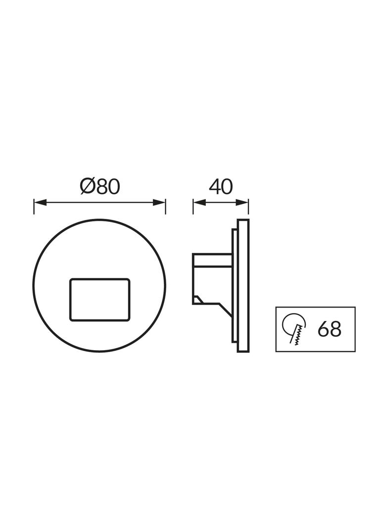 Oprawa dekoracyjna LED WEKTOR LED C 1,2W WHITE CCT