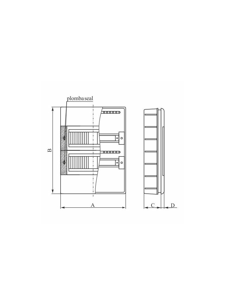 Rozdzielnica podtynkowa SRp-3x12 (N+PE) 2.7 OPATÓWEK