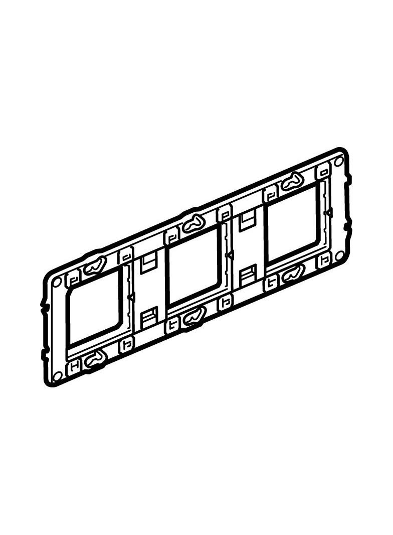 UCHWYT MONTAŻOWY - 6, 8 LUB 3X2 MODUŁY POZIOMO LUB PIONOWO, Legrand