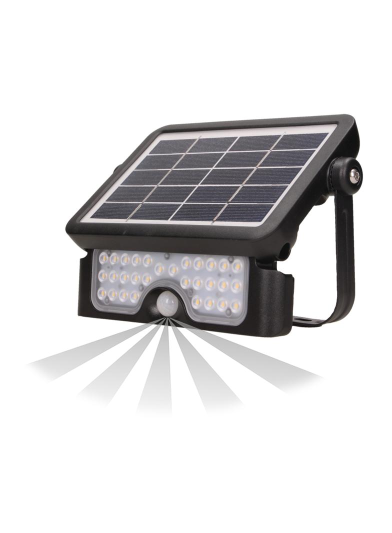 LUX LED 5W naświetlacz solarny z czujnikiem ruchu 500lm IP65 4000K 2x1500mAh czarny AD-SL-6108BLR4 O